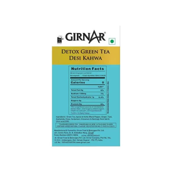 Buy Girnar Detox Green Tea Desi Kahwa Online at Best Price